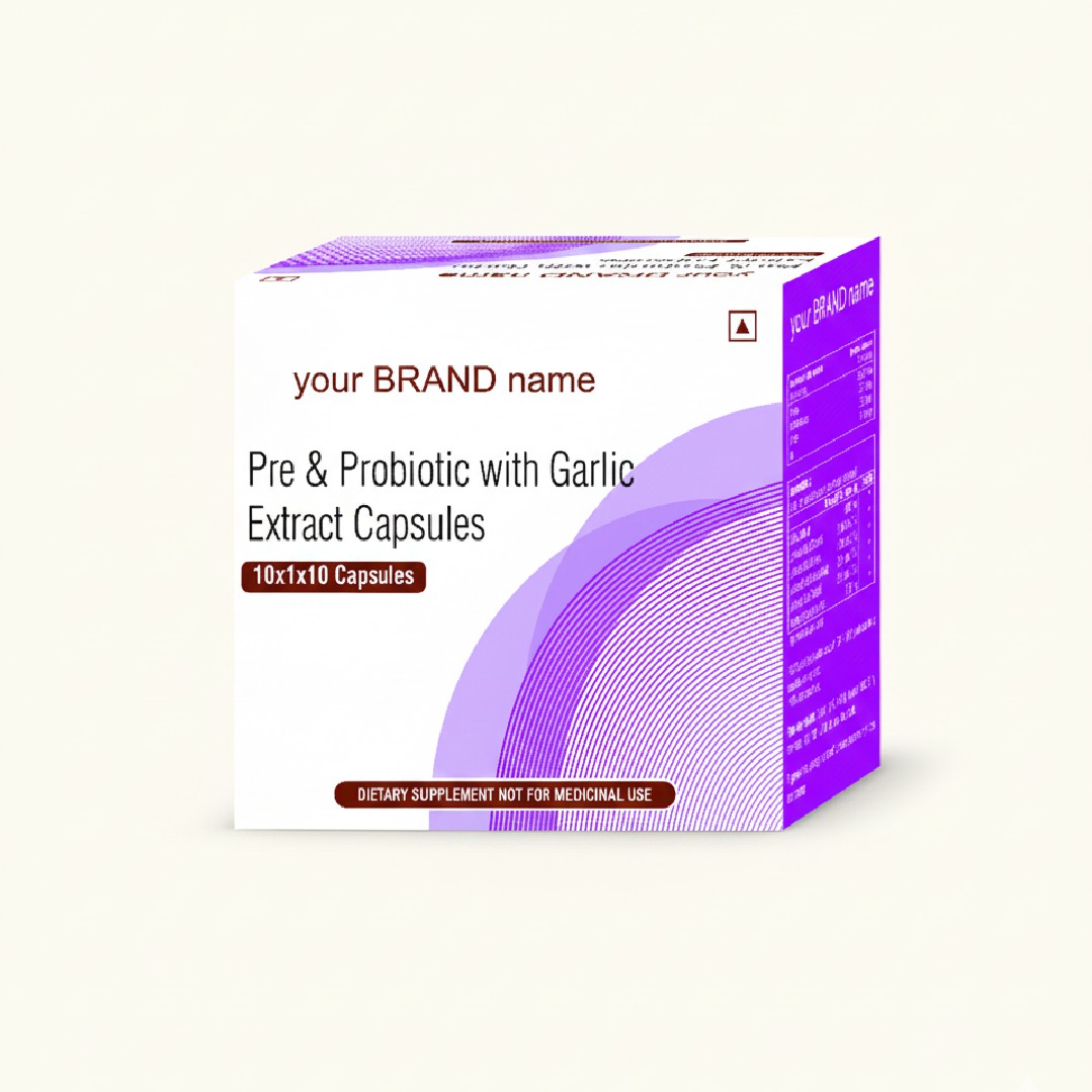 Pre  Probiotic with Garlic Extract Capsules